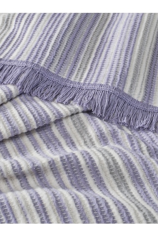 Vicuna Home Softy Pamuklu Tv Battaniyesi- Lila