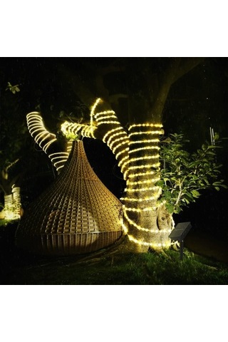 10m 100 Led Solar Led Işık Gün Işığı Tdrtr Çok Renkli