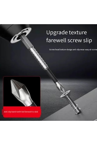 Highmagnety Tornavida Matkap Ucu, Ömür Boyu Matkap Bitleri, Antislip Dayanıklılığı Manyetik Elektrikli Tornavida Seti, 25 50 65 70 90 150 Mm 2 Set