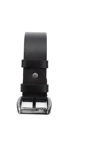 Gönderi R Siyah Hakiki Deri 4,5 Cm Kot Kemeri Siyah