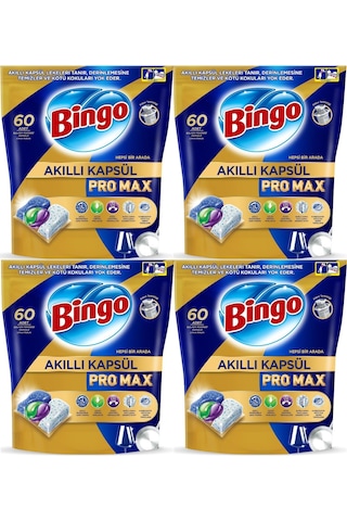 Bingo Akıllı Kapsül Pro Max Bulaşık Makinesi Deterjanı 240 Adet