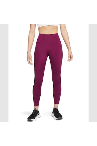 Nike Air Fast Tight Fit 7/8 Running Leggings Dm7487-610 Kadın Spor Tayt Mürdüm