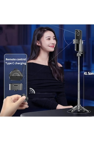 P15 Mini Selfie Çubuğu Tripod Bluetooth Uzaktan Kumandalı 360'