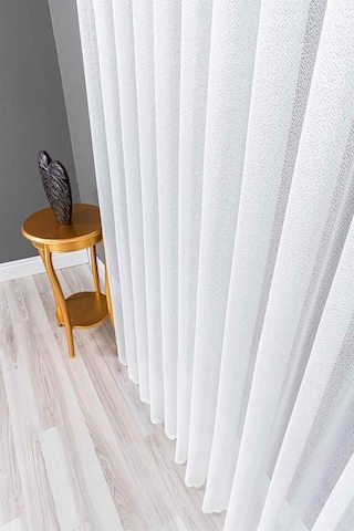 Evdepo Home Kullanıma Hazır Örme Tül Perde (540724560)