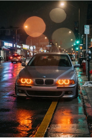 Bmw E39 Led Angel Halka Seti Amber Turuncu Renk Premium Görüntü