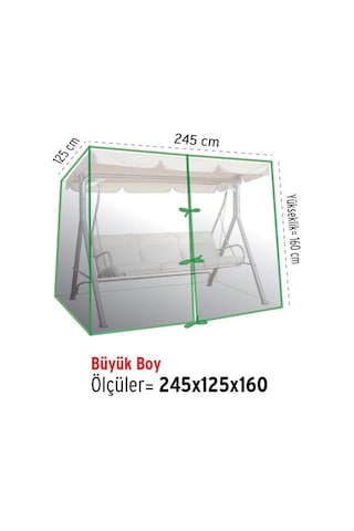 Homaks Salıncak Koruma Örtüsü 245x125x160 Yeni Şeffaf