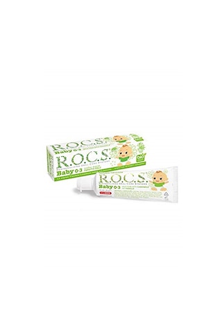 Rocs Baby 0-3 Yaş Papatya Özlü Florürsüz Bebek Diş Macunu - 45 G