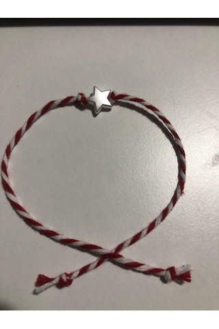 3 Adet Yıldızlı Marteniçka Bileklik Kırmızı - Beyaz