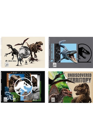 Keskincolor Jurassic World 25x35 15 Yp Spiralli Resim Defteri