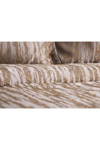 Calantha Home Collection Estella 3 Parça Turuncu Geometrik Pike Takımı 240 X 260 Cm Turuncu