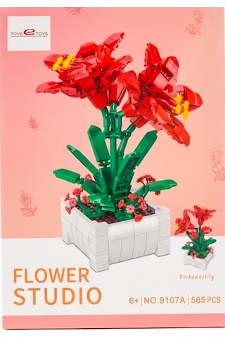 Toys E Toys Flower Studio Barbados Zambağı Çiçek Yapı Blok Seti 565 Parça 9107a