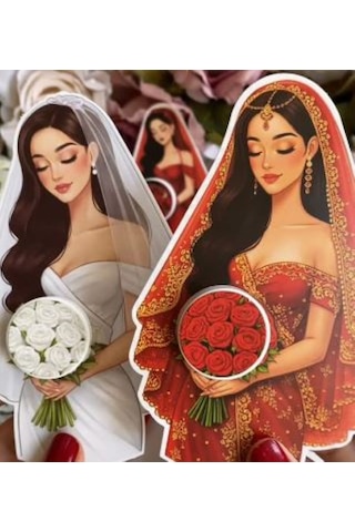 Evren Hediyelik -hem Kına Gecesi-hem Nikah İkili Takım-100 Adet