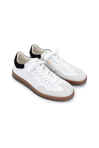 Barracuda Erkek Hakiki Deri Beyaz/siyah Sneakers & Spor Ayakkabı 511 Bu3520b Erk Ayk Y25 Marmo/bnc/nero Beyaz - Siyah