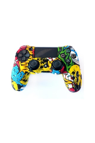 Playstation 4 Desenli Kol Koruyucu Silikon Kılıf 8p4