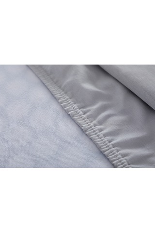 Colourful Fitted Çarşaf Çift King Size - Gri