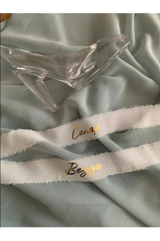 İsimli Söz Nişan Kurdelesi - İpek Kurdele