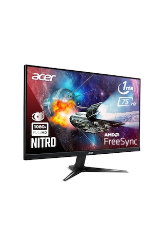 Acer Nitro QG241Ybii 23.8" 1 MS 75 Hz VGA+HDMI FreeSync Full HD VA LED Monitör