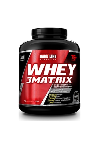 Hardline Whey 3Matrix Protein Tozu 2300 G -  Çikolata