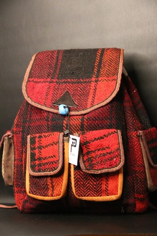 Pujiva Etnik 4cep Sırt Normal Dokuma Kilim Sırt Çanta En:35/boy:40 Cm Çok Renkli