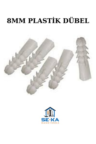 8mm Plastik Dübel 1000 Adet
