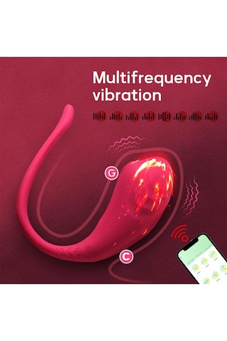 Red Fox Telefon Kontrollü Modern Vibratör Pembe