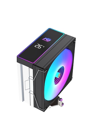 Ng Frost 400b 205w Tdp Argb Fanlı Derece Göstergeli Performans Kule Tipi Cpu Soğutucu Siyah