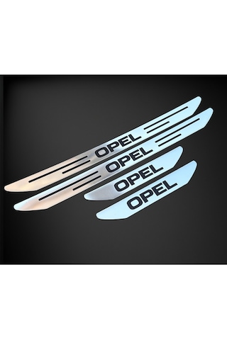 Opel Corsa Özel Kapı Eşik Yazısı Krom