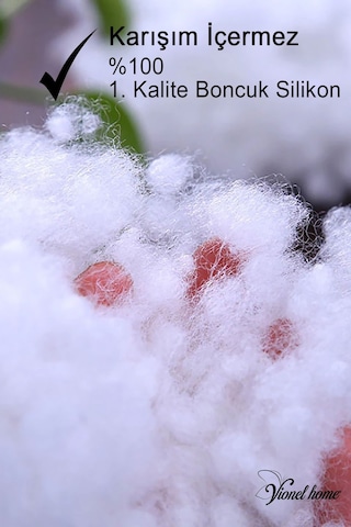 Vionel Home 1. Kalite %100 Boncuk Silikon Elyaf 1 KG Beyaz Yastık Oyuncak Dolgusu