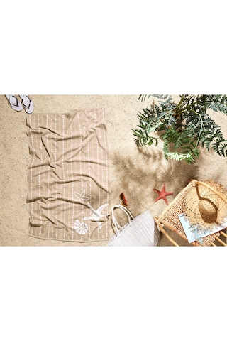 Özdilek Sun Beige Sand Plaj Havlusu 90x150 Cm Bej