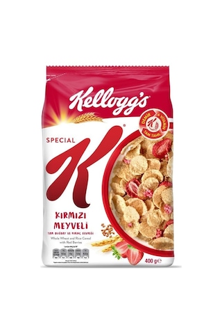 Kellogg's Special K Kırmızı Meyveli Kahvaltılık Tam Buğday Ve Pirinç Gevreği 400 Gr,tam Tahıllı 5'l