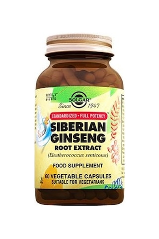 Solgar Siberian Ginseng Root Extract 60 Kapsül