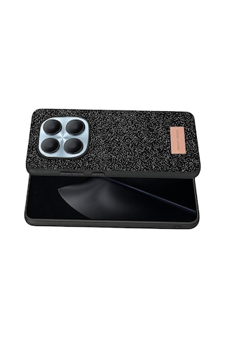 Onegif - 69 - Xiaomi Redmi Note 15 4g Bright Simli Kapak - Csmo-tex - - Siyah Sıyah