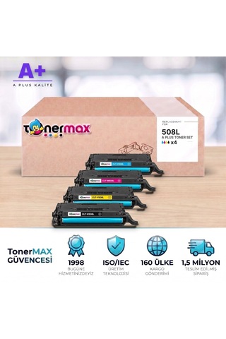Samsung Clt-508l Cmyk Uyumlu Toner Seti A Plus / Clp-620 / Clp-670 / Clx-6220 / Clx-6250 / Clt-k508l / Clt-c508l / Clt-m508l / Clt-y508l