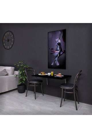 Duvara Monte Katlanır Masa 90x60 Cm Açılır Kapanır Yemek Ve Çalışma Masası Bendir