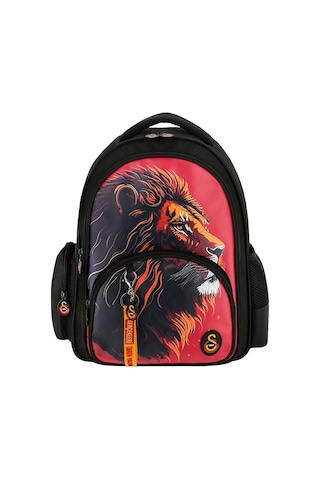 Me 25560 Çanta Galatasaray Leon Suni Deri Okul Çantası Siyah - Kırmızı