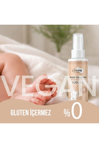 Hassas Ciltlere Özel Organik Aloe Vera Özlü Süt ve Vanilya Kokulu Soft Vanilla Milk Bebek Kolonyası Çanta Boyu 2'li