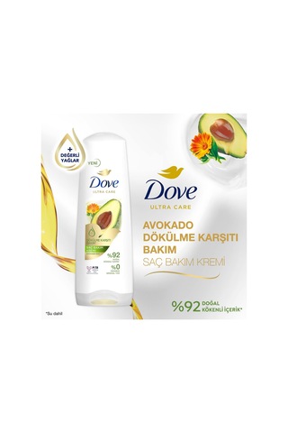 Dove Ultra Care Saç Bakım Kremi Dökülme Karşıtı Bakım Avokado Özü 350 Ml Sku: Smg8690010392145