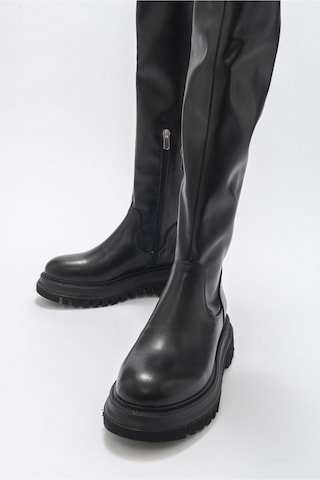 Luvishoes Chip Siyah Kadın Dizüstü Çizme Siyah