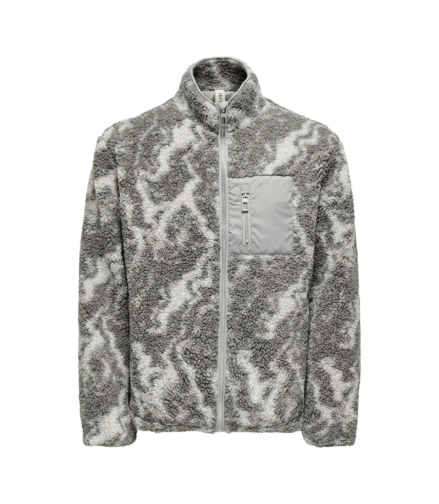 Only & Sons Jaimy Erkek Gri Polar Ceket 22034874-mır Gri