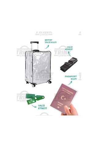 Trink Çanta Şeffaf Valiz Kılıfı Seti Valiz Kılıfı-valiz Kemeri-valiz Etiketi-pasaport Kılıfı Şeffaf Trink Çanta Şeffaf Valiz Kılıfı Seti Valiz Kılıfı-valiz Kemeri-valiz Etiketi-pasaport Kılıfı Şeffaf
