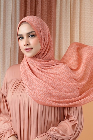 Buttonscarves Tapis Piliseli Şal - Coral Turuncu
