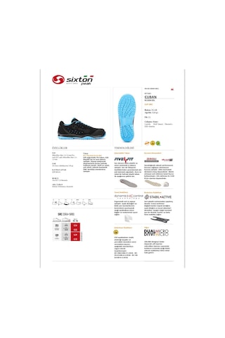 Sixton Sixton Cuban S1 Esd Alüminyum Burun Cubans1 Mavi - Siyah