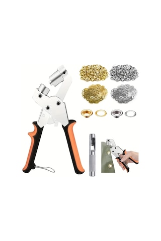 Fochsia 200 Parça 10mm Halkalı Kapsamlı Zımba Kiti Takım Çantası İle Dıy Projeleri İçin