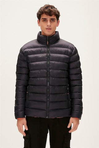 Bad Bear Boss Puffer Lacivert Erkek Mont Siyah