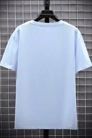 Erkek Belive İn Yourself Baskılı Oversize Tshirt Bebemavi Bebek Mavisi
