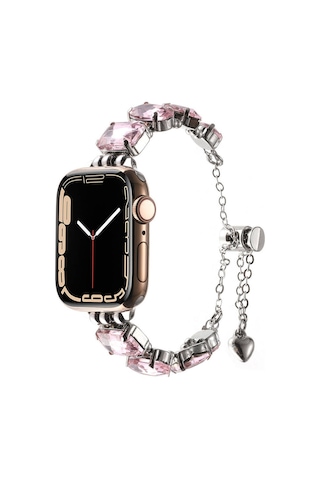 Apple Uyumlu Watch 40mm Zore Krd-115 Renkli Taş Tasarımlı Kordon