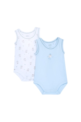 Chicco Erkek Bebek 2li Kolsuz Body Set 09102037000000 000021 Mavi