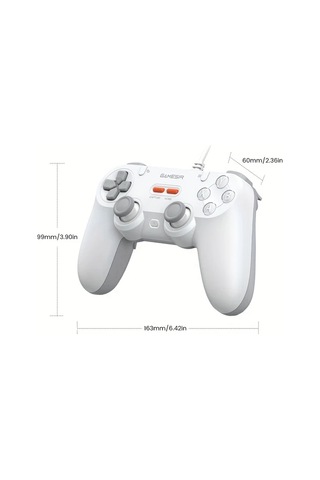 Elmpaly Gamesir Tegenaria Lite Green Kablolu Oyun Kumandası Switch Android İos Uyumlu Pc Steam İçin 90lar Tasarım Hall Çubuk 1000hz Titreşim