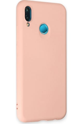 Newface Huawei P20 Lite Kılıf Nano İçi Kadife Silikon Semeglbl - 62 - Pudra