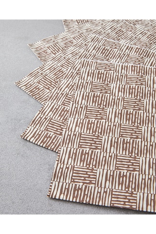 English Home Straw Line Kağıt 20'li Kağıt Peçete 33x33 Cm Kahverengi